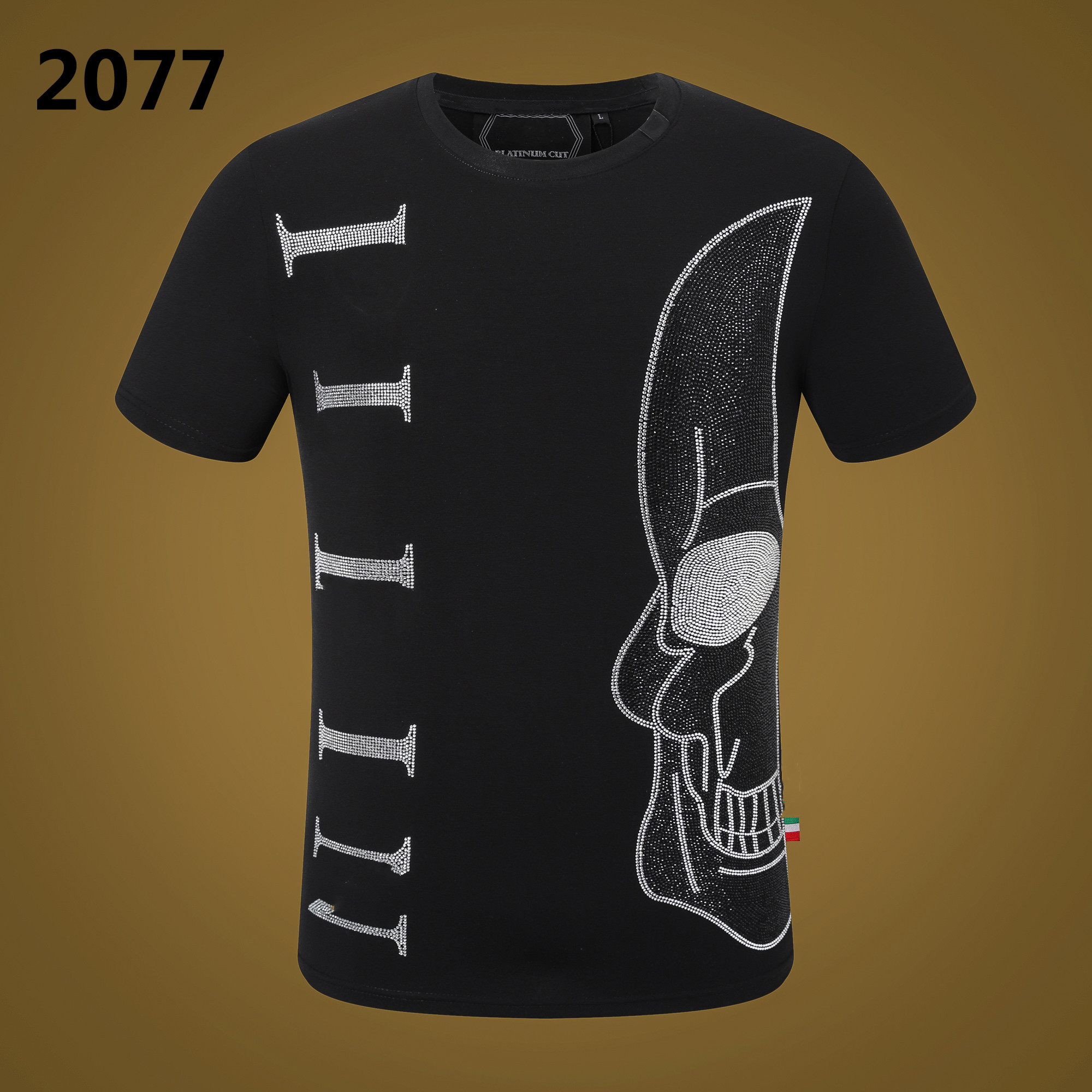 PP Fashion Men's Designer slim fit T-shirt Summer rhinestone Short Sleeve Round Neck shirt tee Skulls Print Tops Streetwear collar Polos -xxxL P2077, 10
PP Fashion Men's Designer slim fit T-shirt Summer rhinestone Short Sleeve Round Neck shirt tee Skulls Print Tops Streetwear collar Polos -xxxL P2077, 10