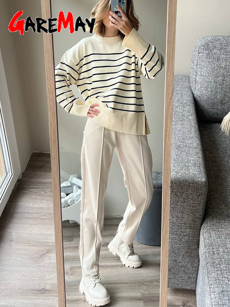 Women's Pants Capris Women's Winter Pants Thick Warm Loose Harem Suit Thermal Brown Beige Wool Long Pants for Women High Waisted Trousers Ca