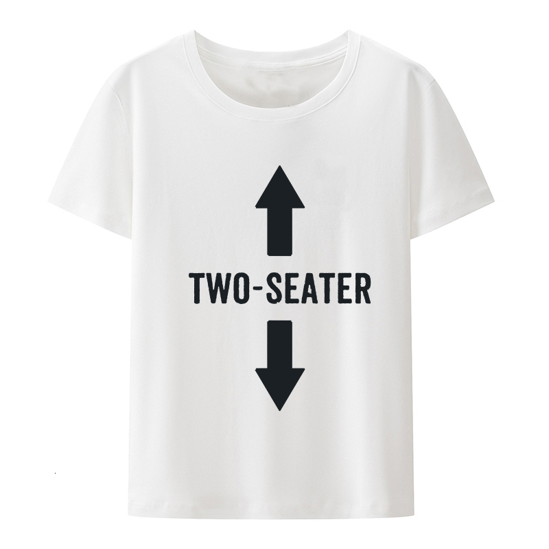 Men's T-Shirts Two Seater Shirt for Men 2 Dad Funny Gift T-Shirt Latest Young Street Tshirts Casual Breathable Classic Print XS-4XL 230413