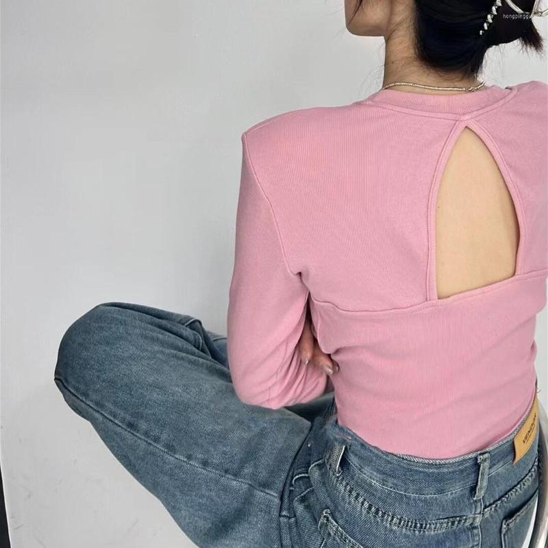 Women's T Shirts 2023 Spring Temperament Shoulder Pads Backless Long Top Women's Western Style Fashion Back Hollow Slim Round Neck, Black
Women's T Shirts 2023 Spring Temperament Shoulder Pads Backless Long Top Women's Western Style Fashion Back Hollow Slim Round Neck, Black