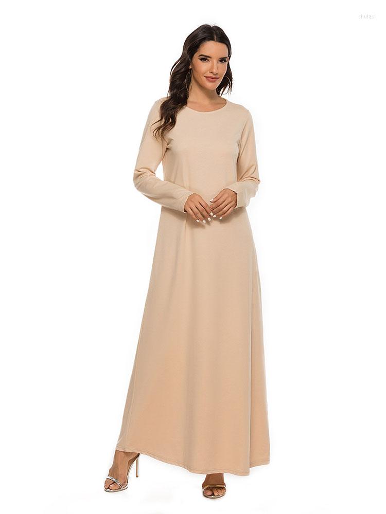 Ethnic Clothing Cotton Plain Abaya Inner Long Dress Women Slip Muslim Hijab Robe Under Kimono Cardigan Dubai Abayas Spring Autumn
Ethnic Clothing Cotton Plain Abaya Inner Long Dress Women Slip Muslim Hijab Robe Under Kimono Cardigan Dubai Abayas Spring Autumn