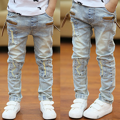 Jeans Autumn Children's Clothes Boys Jeans Causal Solid Thin Denim Kids Boy Jeans For Boys Big Kids Slim Jeans Long Trousers 230413