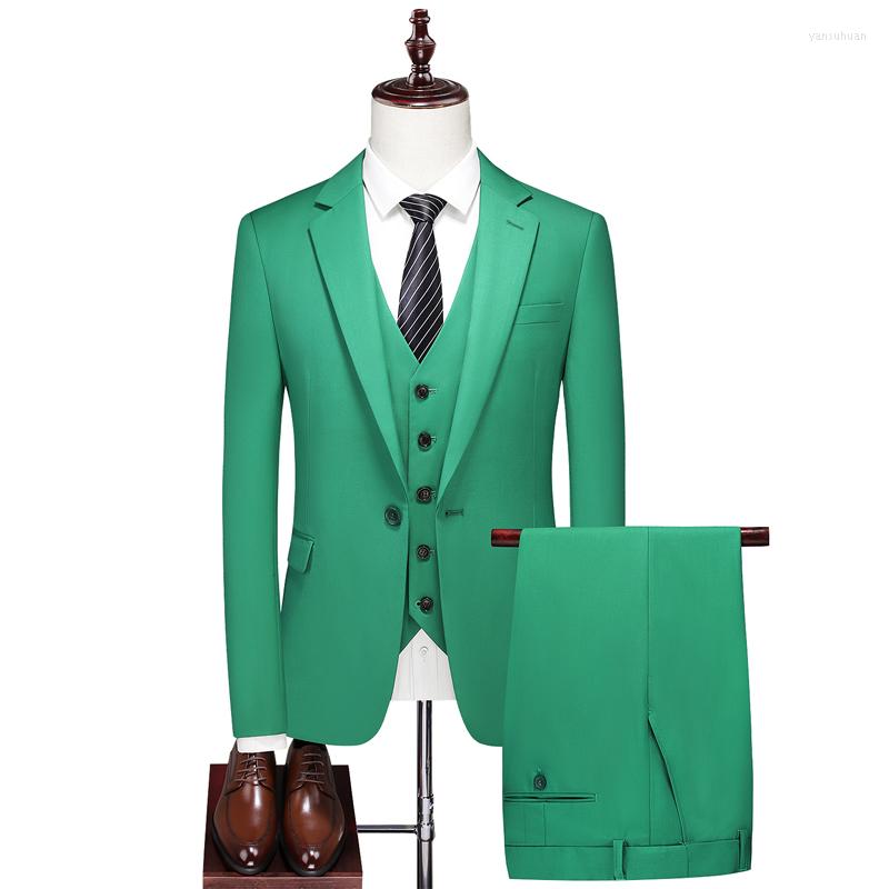 Men's Suits Spring Suit Three-piece Men's Business Slim Formal Work Interview Professional Groom Wedding Dress, Green
Men's Suits Spring Suit Three-piece Men's Business Slim Formal Work Interview Professional Groom Wedding Dress, Green