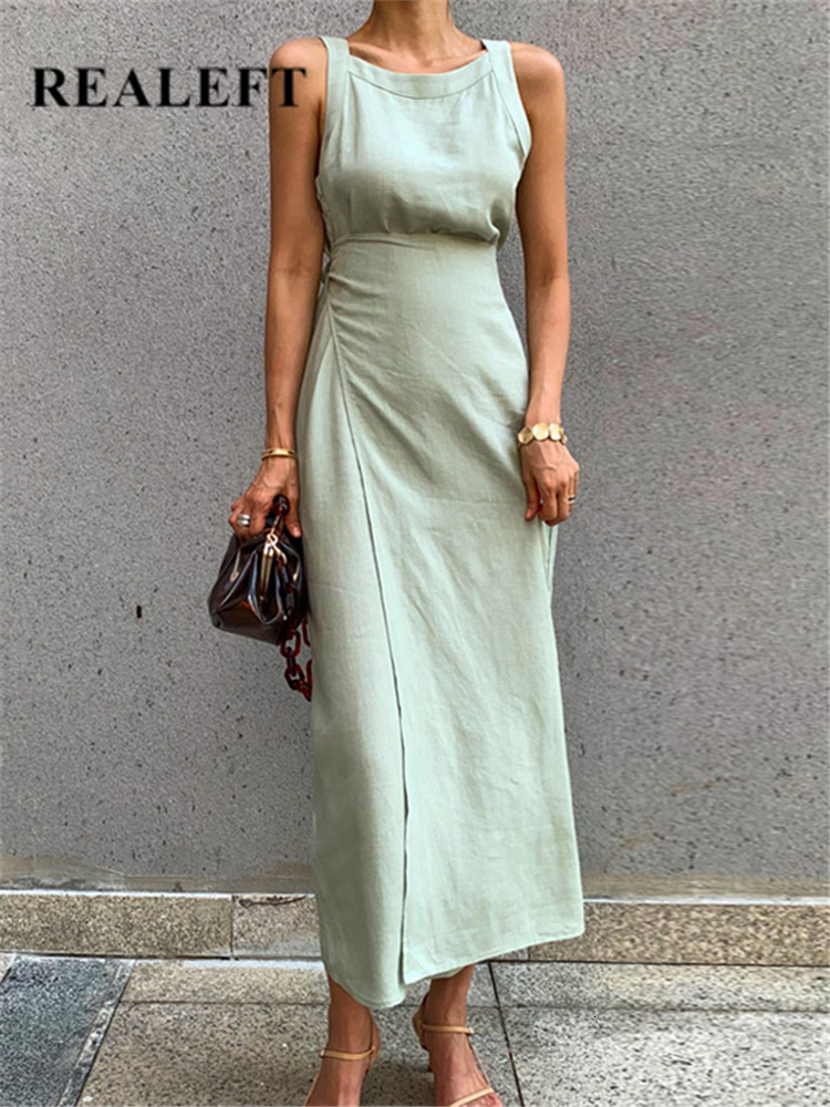 Casual Dresses REALEFT Summer Cotton Linen Womens Long Dresses Vintage Lace Up Maxi Dress Sashes Sleeveless Female Tank Beach Dresses 230413, Apricot
Casual Dresses REALEFT Summer Cotton Linen Womens Long Dresses Vintage Lace Up Maxi Dress Sashes Sleeveless Female Tank Beach Dresses 230413, Apricot