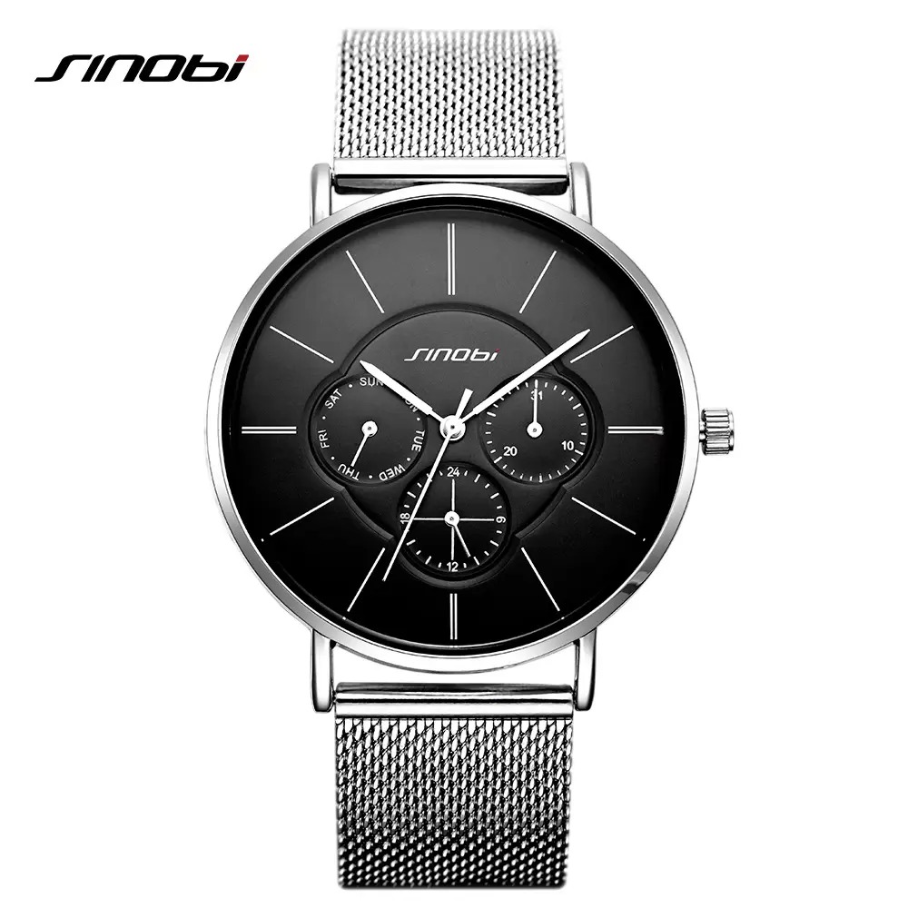 2023 SINOBI Fashion Black Women's Watches Stainless Steel Mesh Band Casual Analog Quartz Wristwatch Dress Ladies Watch Montre Femme, Color-3
2023 SINOBI Fashion Black Women's Watches Stainless Steel Mesh Band Casual Analog Quartz Wristwatch Dress Ladies Watch Montre Femme, Color-3