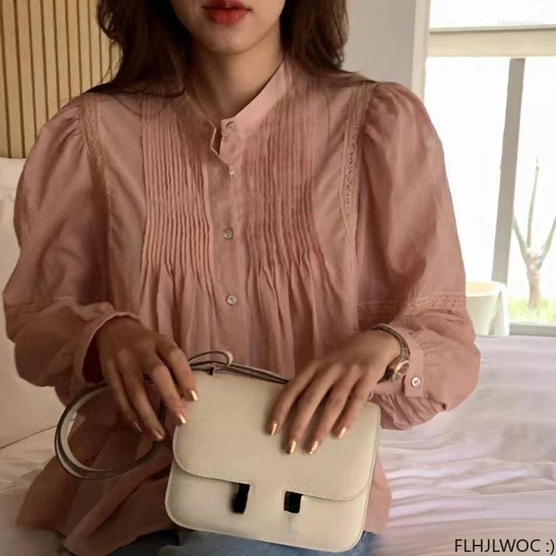 Women' Blouses Lace Ruffles Tops Blusas 2023 Cute Sweet Girls Chic Korea Japan Retro Clothes Button Solid Shirts, Lotus root color
Women' Blouses Lace Ruffles Tops Blusas 2023 Cute Sweet Girls Chic Korea Japan Retro Clothes Button Solid Shirts, Lotus root color