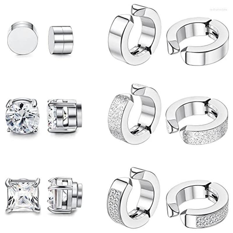Backs Earrings 6 Pairs Stainless Steel Magnetic Stud For Men Women Hoop Clip On CZ Non-Piercing All Ages
Backs Earrings 6 Pairs Stainless Steel Magnetic Stud For Men Women Hoop Clip On CZ Non-Piercing All Ages