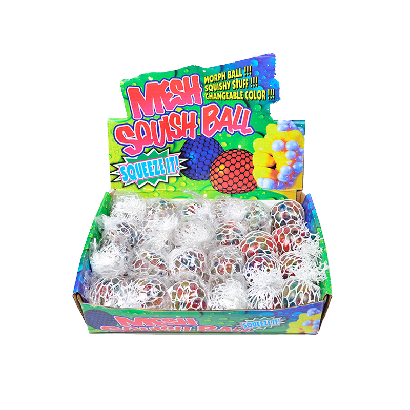 Colorful Water Beads Grape Ball - 5.0cm Squishy Fidget Toy for Stress Relief & Decompression