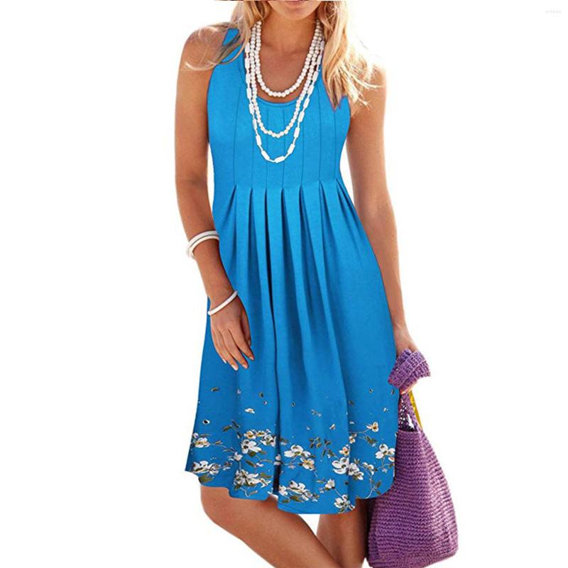 Casual Dresses Beach Short Sleeveless O-neck Dress Women' Style Print Summer, Red
Casual Dresses Beach Short Sleeveless O-neck Dress Women' Style Print Summer, Red