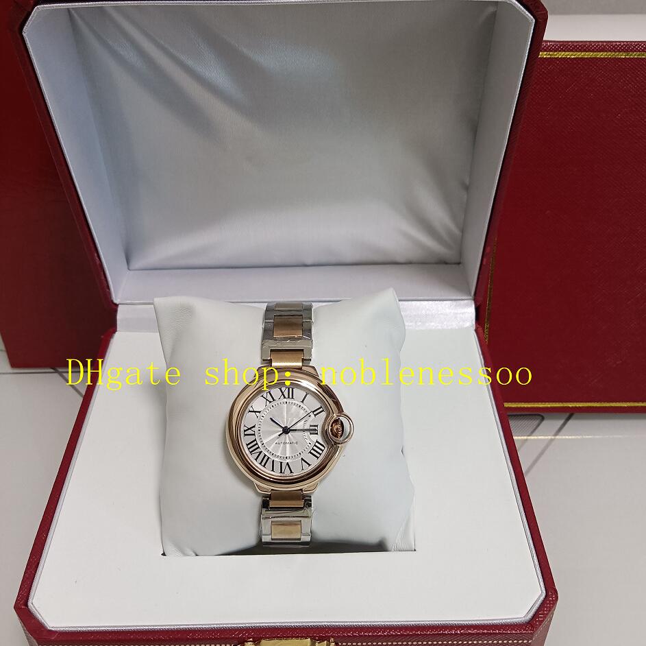 7 Style Women With Box Papers Watch Ladies 33mm W2BB0032 Sier Roman Dial Rose Everose W2BB0029 Automatic Gold Womens Bracelet Mechanical Watches