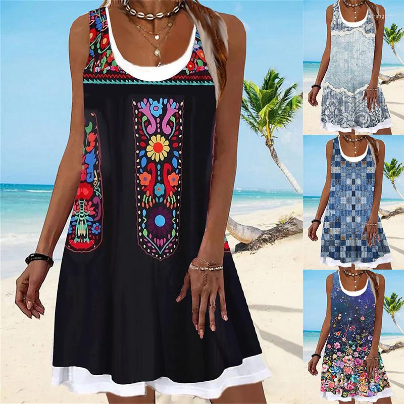 Casual Dresses Women's Summer Loose U Neck Sleeveless Shirt Sundress Vintage Graphic Floral Fake Two Piece Beach Elegant Tank Dress 2023, Black
Casual Dresses Women's Summer Loose U Neck Sleeveless Shirt Sundress Vintage Graphic Floral Fake Two Piece Beach Elegant Tank Dress 2023, Black