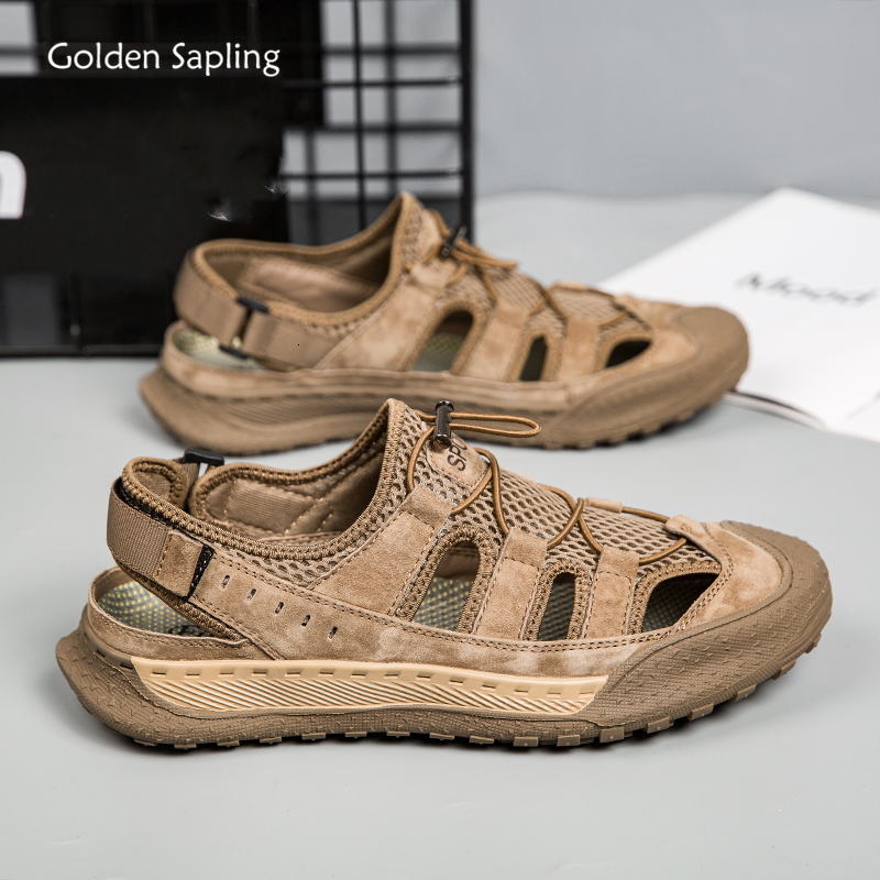 Sandals Golden Sapling Summer Loafers Breathable Men's Outdoor Sandals Fashion Platform Shoes Classics Men Casual Flats Mountain Sandals 230413, Gray
Sandals Golden Sapling Summer Loafers Breathable Men's Outdoor Sandals Fashion Platform Shoes Classics Men Casual Flats Mountain Sandals 230413, Gray