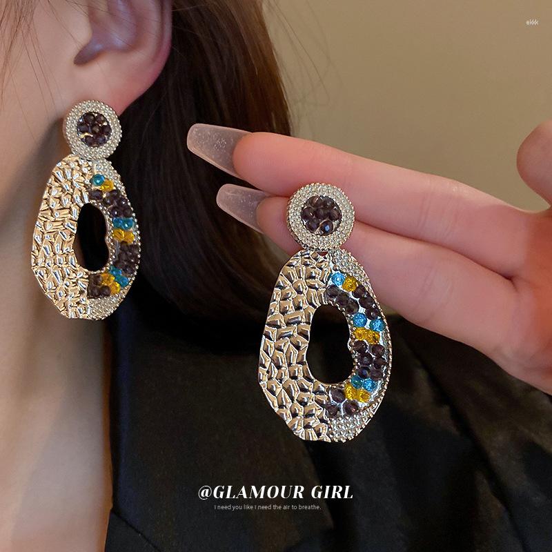 Dangle Earrings TIOWIOS 2023 S925 Silver Needle Hollowed-out Pleated Crystal Geometric Exaggerated Irregular Fashion Small For Women
Dangle Earrings TIOWIOS 2023 S925 Silver Needle Hollowed-out Pleated Crystal Geometric Exaggerated Irregular Fashion Small For Women