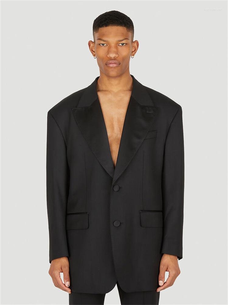 Men' Suits Men' Loose Black Buttonhole Flat Collar Suit Autumn Fashion Retro Business Casual Trend Versatile Simple Coat
Men' Suits Men' Loose Black Buttonhole Flat Collar Suit Autumn Fashion Retro Business Casual Trend Versatile Simple Coat