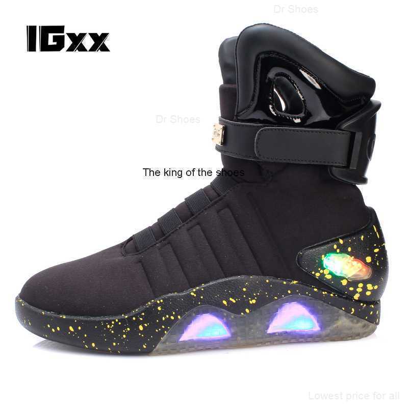Boots IGxx Sneakers LED Light Up shoes For Men Shoes USB Recharging Air Back To The Future mag 221014
Boots IGxx Sneakers LED Light Up shoes For Men Shoes USB Recharging Air Back To The Future mag 221014