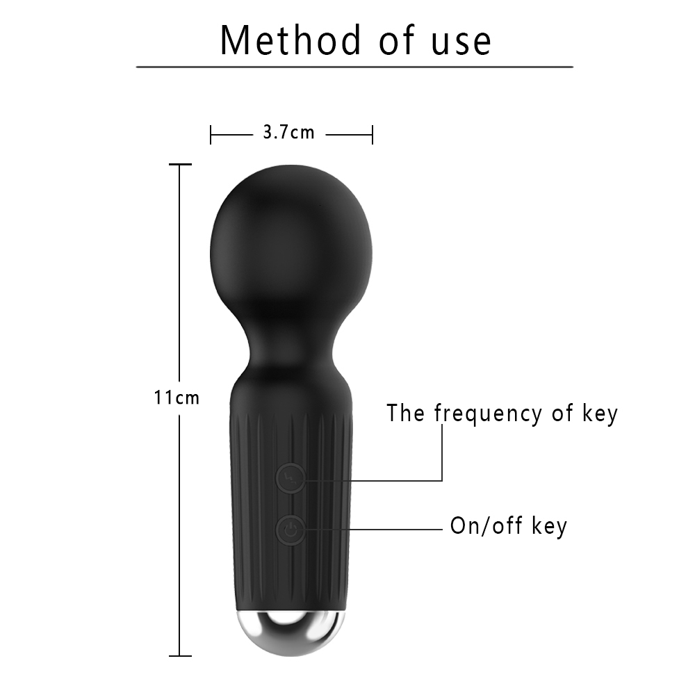 Vibrators Magic Powerful Handheld Clit Clitoris Stimulation Adult Personal Silicone Sex Toy Mini Cute Av Wand Massager for Women Female 230413