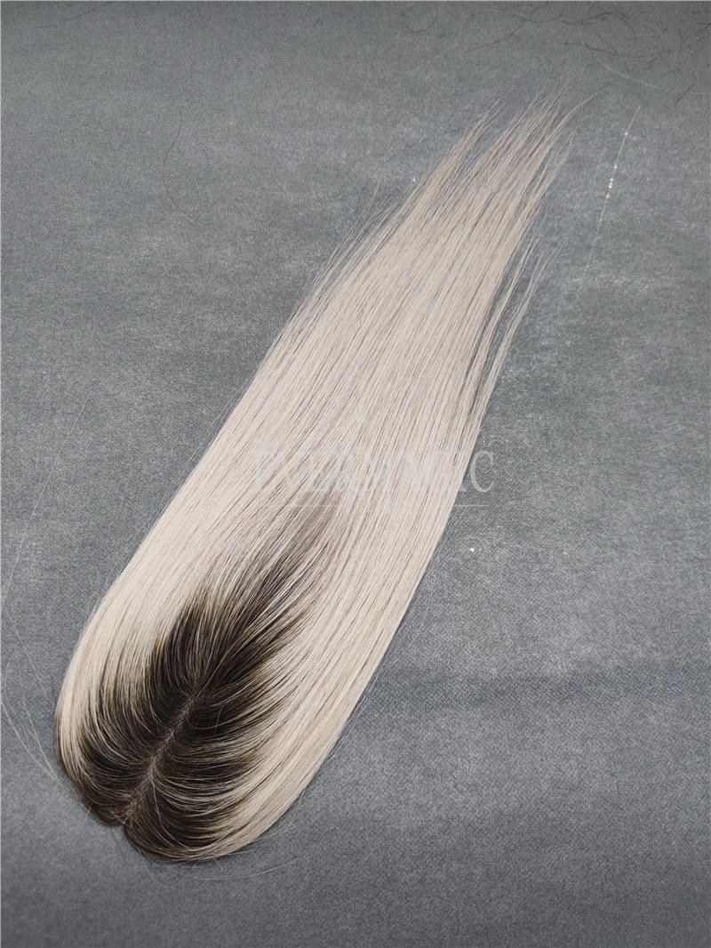 New Coming Stock Human Hair pieces Mini Mono Base Toppers Toupee for Alopecia hair loss Thinning Women