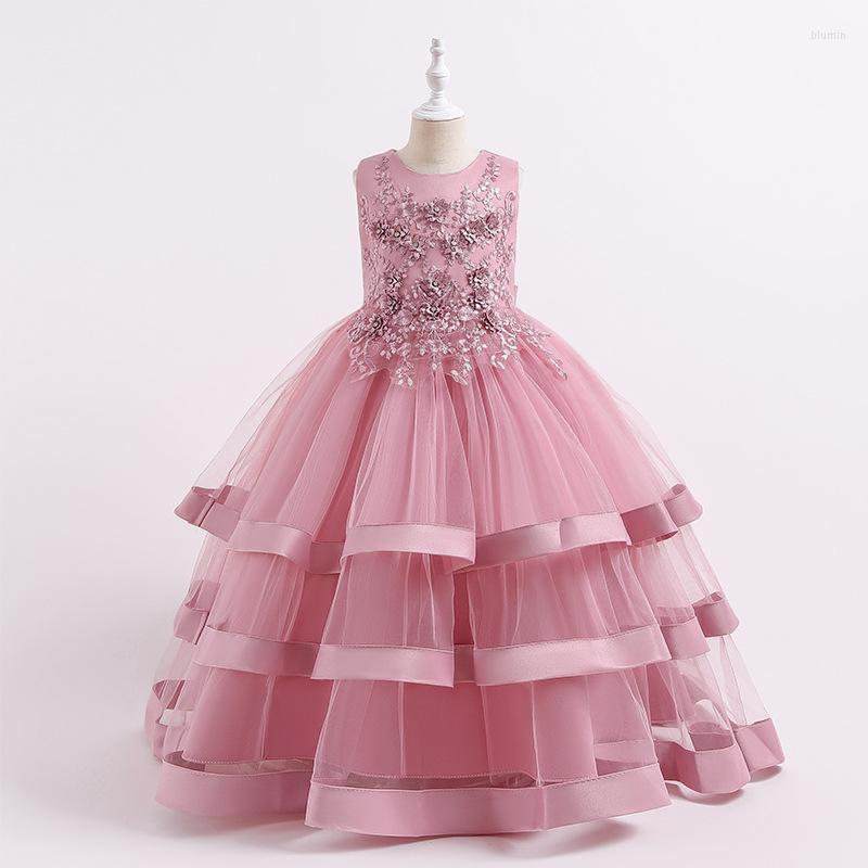 Girl Dresses Sleeveless Applique Princess Dress Girls Birthday Party Costume Summer Flower Elegant Wedding Bridesmaid Kids Clothes, Red
Girl Dresses Sleeveless Applique Princess Dress Girls Birthday Party Costume Summer Flower Elegant Wedding Bridesmaid Kids Clothes, Red