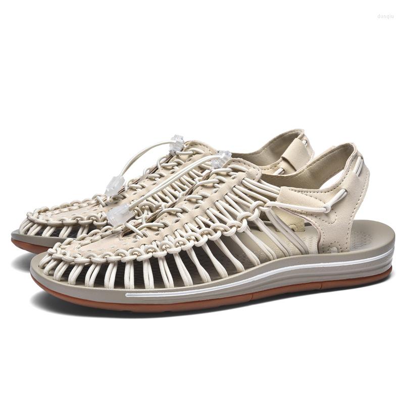 Sandals Summer Men Fashion Handmade Weaving Design Beach Breathable Casual Flat Outdoor Couples Size 48, Beige
Sandals Summer Men Fashion Handmade Weaving Design Beach Breathable Casual Flat Outdoor Couples Size 48, Beige
