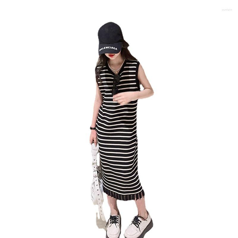 Girl Dresses Young Girls Knitted Striped Tassel Sleeveless Vest Dress 2023 Summer Casual Teenage, Black
Girl Dresses Young Girls Knitted Striped Tassel Sleeveless Vest Dress 2023 Summer Casual Teenage, Black
