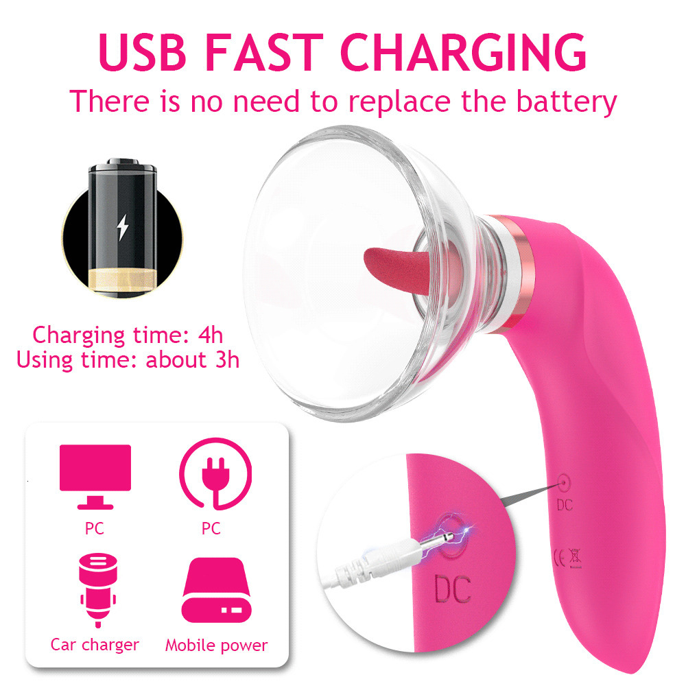 Vibrators Clitoral Sucker Vibrator Sex Toys for Women Sucking Licking Nipples Clit Stimulator for Quick Orgasm Tongue Toy for Adult Female 230413