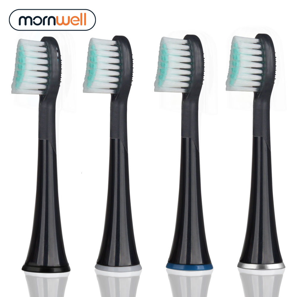 Toothbrushes Head Mornwell 4pcs Black Rubberied Replacement Toothbrush Heads with Caps for Mornwell D01B Electric Toothbrush 230413 
Toothbrushes Head Mornwell 4pcs Black Rubberied Replacement Toothbrush Heads with Caps for Mornwell D01B Electric Toothbrush 230413