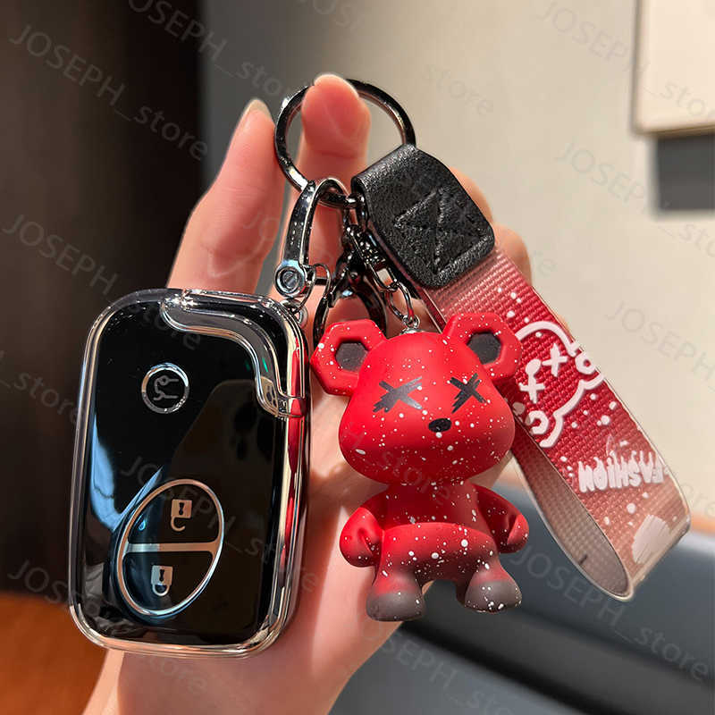 Key Rings NEW TPU Car Remote Key Case Cover Fob For Lexus CT200H GX400 RX350 IS250 IS300C RX270 ES240 ES350 LS460 GS300 450h 460h Keychain J230413