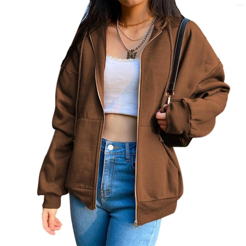 Women' Hoodies 2023 Autumn Women' Loose Sweatshirt Jacket Solid Color Long Sleeve Zipper With Hooded Tops
Women' Hoodies 2023 Autumn Women' Loose Sweatshirt Jacket Solid Color Long Sleeve Zipper With Hooded Tops