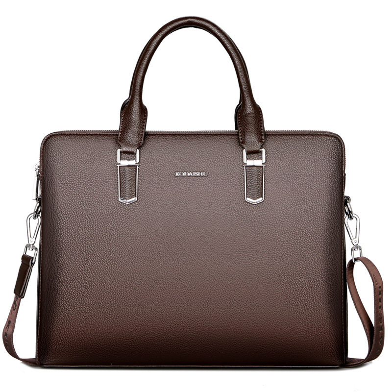Briefcases Luxury Cow Genuine Leather Business Men's Briefcase Male Briefcase Shoulder Bag Men Messenger Bag Tote Computer Bags 230413, Black b
Briefcases Luxury Cow Genuine Leather Business Men's Briefcase Male Briefcase Shoulder Bag Men Messenger Bag Tote Computer Bags 230413, Black b
