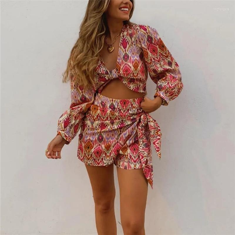 Women' Tracksuits Fashion Women' Trouser Dress Set Sexy Casual Geometric Print Twisted V-Neck Long Sleeve Shirt Lace Up
Women' Tracksuits Fashion Women' Trouser Dress Set Sexy Casual Geometric Print Twisted V-Neck Long Sleeve Shirt Lace Up