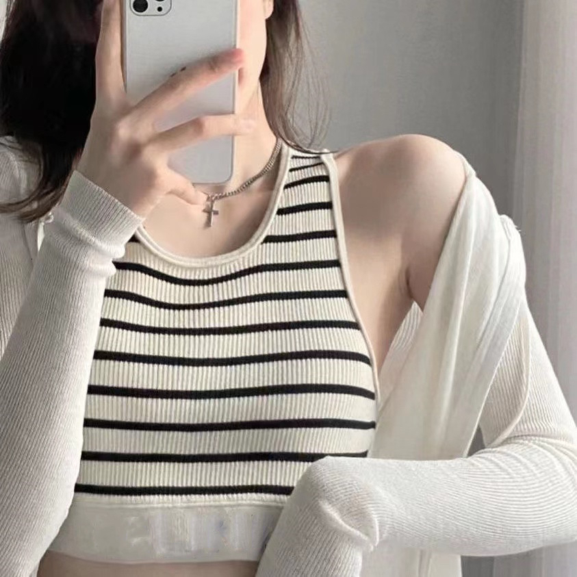 Camisoles Tanks Summer Vest Women Tops Fashion Stripe Solid Color Crop Top Sexy Backless Corset Y2k Clothes Femme Stretch Cropped Tank 230412, All beige
Camisoles Tanks Summer Vest Women Tops Fashion Stripe Solid Color Crop Top Sexy Backless Corset Y2k Clothes Femme Stretch Cropped Tank 230412, All beige