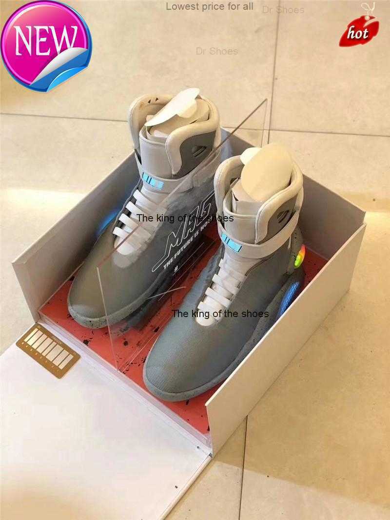 Air Mag Back To The Future Glow In Dark Gray Basketball Shoes Marty McFly's LED Shoes Lighting Mags Black, Us8.5c=eur25
Air Mag Back To The Future Glow In Dark Gray Basketball Shoes Marty McFly's LED Shoes Lighting Mags Black, Us8.5c=eur25