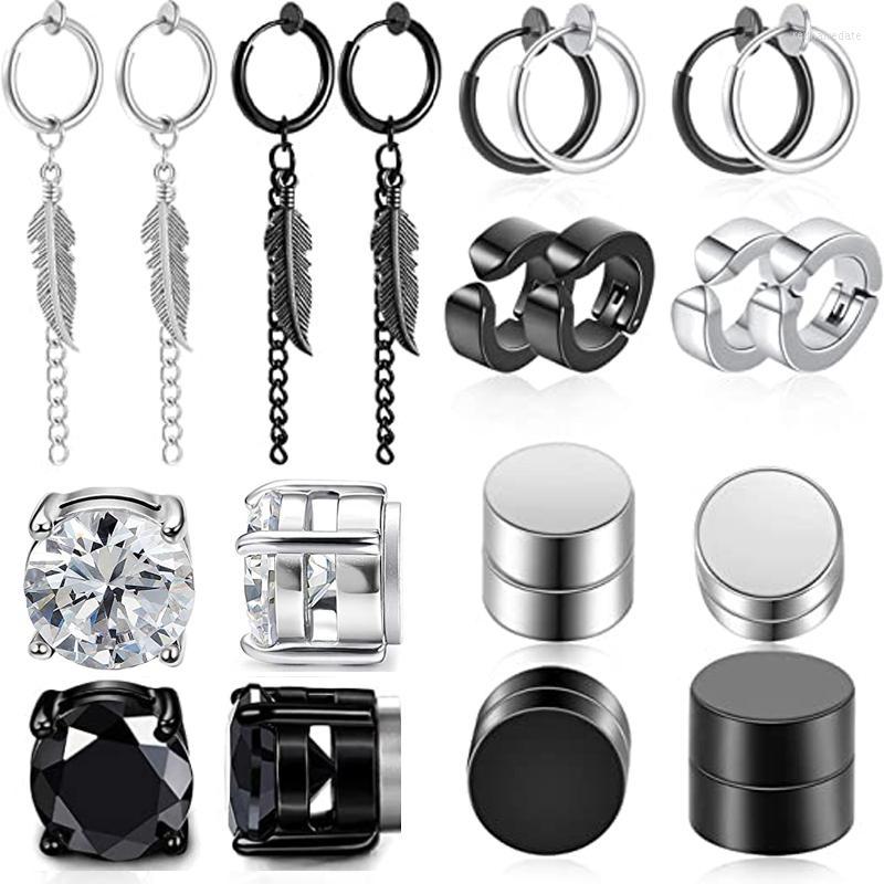 Backs Earrings 10 Pairs Non-Perforated Magnetic Stud Stainless Steel Feather Cross Hanging Hinged Earring Clips Unisex
Backs Earrings 10 Pairs Non-Perforated Magnetic Stud Stainless Steel Feather Cross Hanging Hinged Earring Clips Unisex