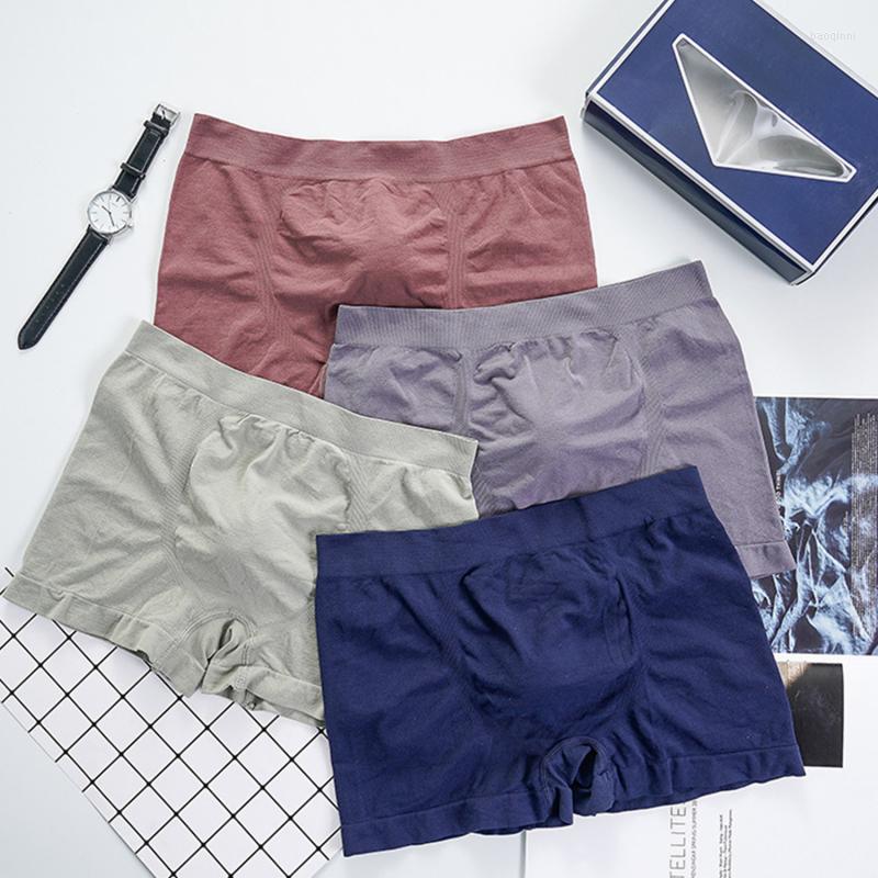 Underpants Men's Underwear Boxers Men Elasticity Breathable Trunk Boxer Comfortable Seamless Man Solid Shorts, Bean paste
Underpants Men's Underwear Boxers Men Elasticity Breathable Trunk Boxer Comfortable Seamless Man Solid Shorts, Bean paste