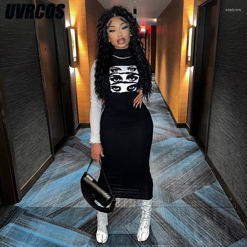 Casual Dresses UVRCOS In Long Women Fashion Turtleneck Print Sleeveless Sexy Strecthy Maxi Dress 2023 Summer Trends Club Y2K Outfit, Black
Casual Dresses UVRCOS In Long Women Fashion Turtleneck Print Sleeveless Sexy Strecthy Maxi Dress 2023 Summer Trends Club Y2K Outfit, Black