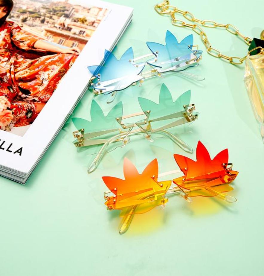 2020 Newest Maple Leaf Fashion Sunglasses For Women Stylish Designer Ladies Sun Glasses Rimless Party Shades UV400 Eyewear5416453
2020 Newest Maple Leaf Fashion Sunglasses For Women Stylish Designer Ladies Sun Glasses Rimless Party Shades UV400 Eyewear5416453