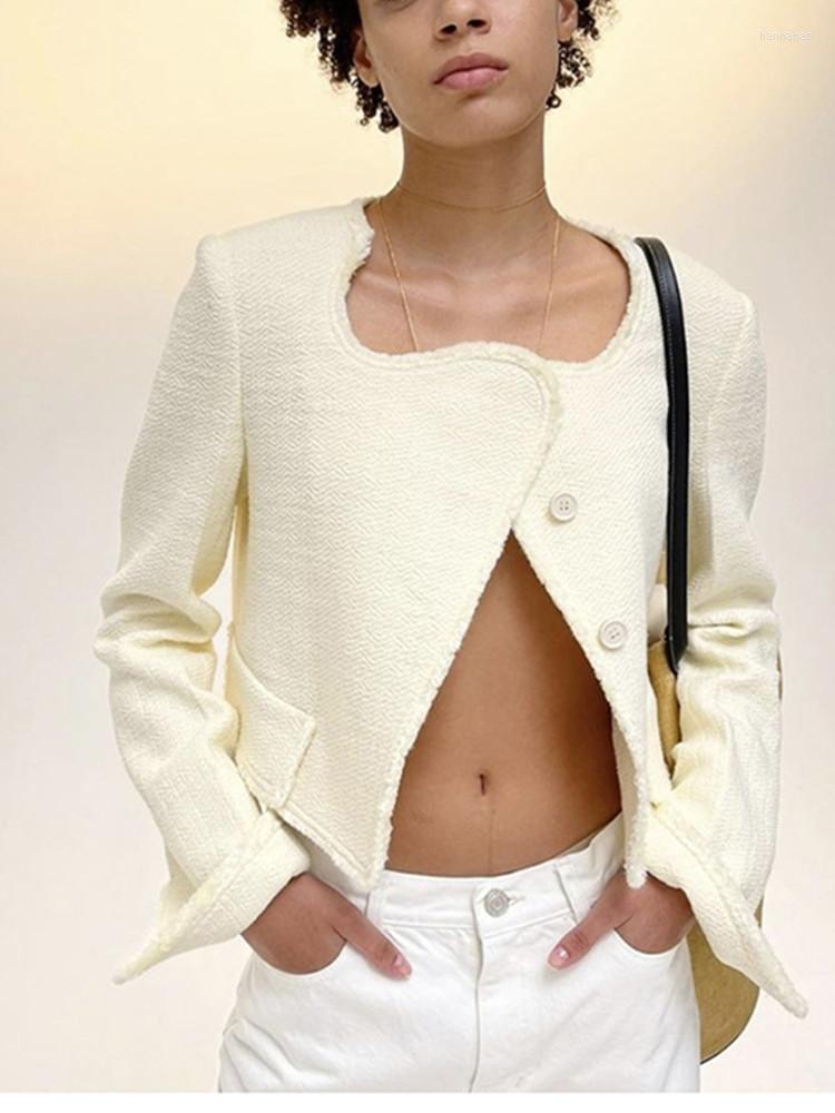 Women' Jackets 2023 Women' Wave Collar Tweed Jacket Autumn Elegant Temperament Ladies Long-Sleeved Single-Breasted Short Coat
Women' Jackets 2023 Women' Wave Collar Tweed Jacket Autumn Elegant Temperament Ladies Long-Sleeved Single-Breasted Short Coat