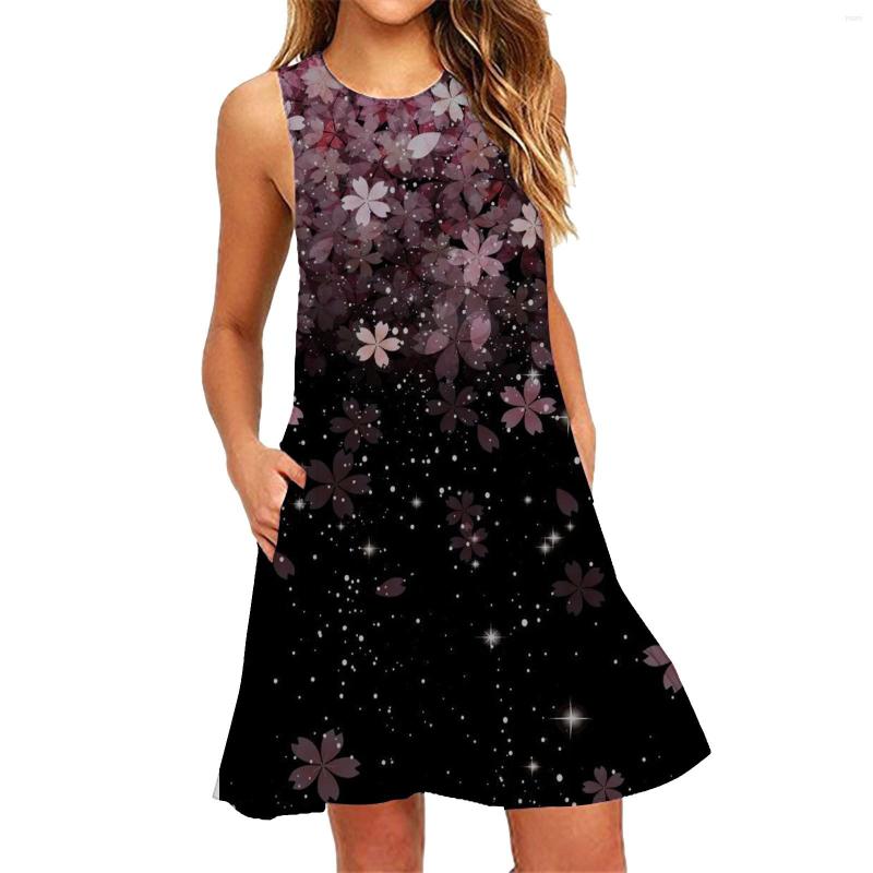 Casual Dresses Floral Print Tank Dress For Summer Women Sleeveless O Neck Vest Loose Gradient Long Sweet Girl Clothing, Navy
Casual Dresses Floral Print Tank Dress For Summer Women Sleeveless O Neck Vest Loose Gradient Long Sweet Girl Clothing, Navy