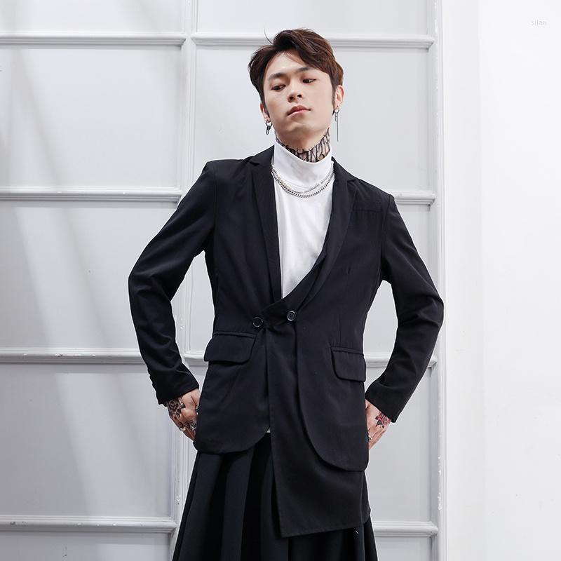 Men's Suits Spring Men's Business Casual Suit Coats Black Male Personality Irregular Loose Jacket Simple Design Plus Size Overcoat
Men's Suits Spring Men's Business Casual Suit Coats Black Male Personality Irregular Loose Jacket Simple Design Plus Size Overcoat