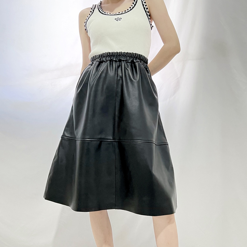 Skirts Vintage Ropa Winter Women Genuine Leather Thin A-line Pleated Skirts Femme Wine Black 68cm Long Jupe Mujer Casual Etek Steet 230413
Skirts Vintage Ropa Winter Women Genuine Leather Thin A-line Pleated Skirts Femme Wine Black 68cm Long Jupe Mujer Casual Etek Steet 230413