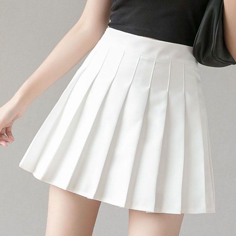 Skirts Zoki Women Jk Sexy Pleated Skirt Fashion High Waist White Mini Skirt Elegant Preppy Style Female A-Line Dance Skirt Summer 230413
Skirts Zoki Women Jk Sexy Pleated Skirt Fashion High Waist White Mini Skirt Elegant Preppy Style Female A-Line Dance Skirt Summer 230413