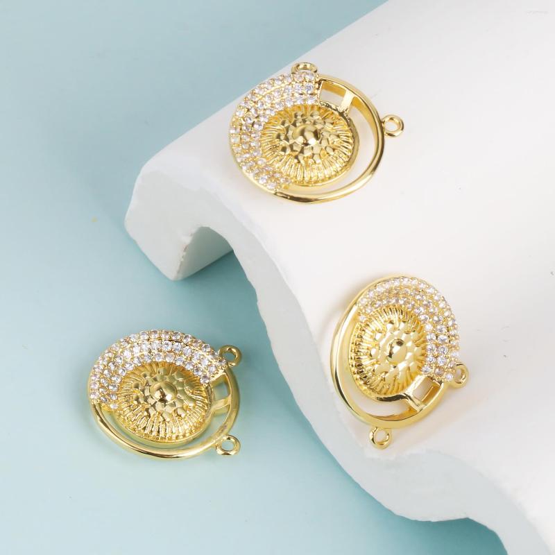 Charms 2023 Design Sun Geometry Circular Pendant Semi Finished Hollow Zircon Diamond Inlaid Flower Simple Accessories Copper
Charms 2023 Design Sun Geometry Circular Pendant Semi Finished Hollow Zircon Diamond Inlaid Flower Simple Accessories Copper