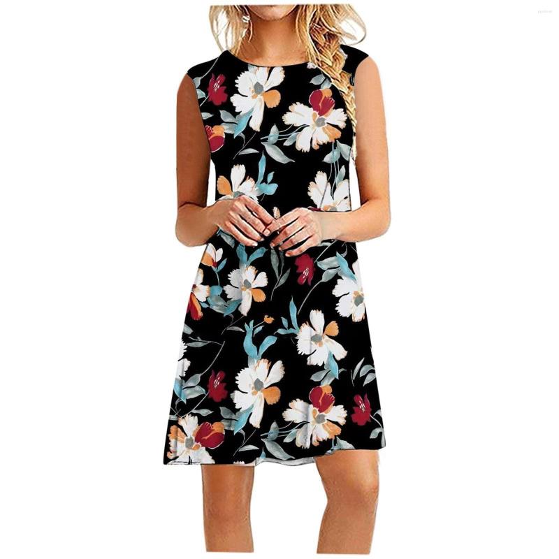 Casual Dresses Women' Loose Sundress Dress Ladies Summer Sleeveless Floral Printed O-neck 2023 Female Beach Mini, Blue
Casual Dresses Women' Loose Sundress Dress Ladies Summer Sleeveless Floral Printed O-neck 2023 Female Beach Mini, Blue