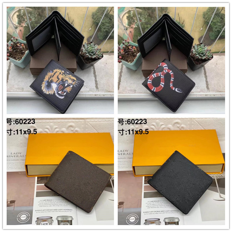 Mens Brand Wallet Animal Designers Fashion Short Wallet Leather Black Snake Tiger Bee Women Luxury Purse Card Holders With Gift Box, 10
Mens Brand Wallet Animal Designers Fashion Short Wallet Leather Black Snake Tiger Bee Women Luxury Purse Card Holders With Gift Box, 10