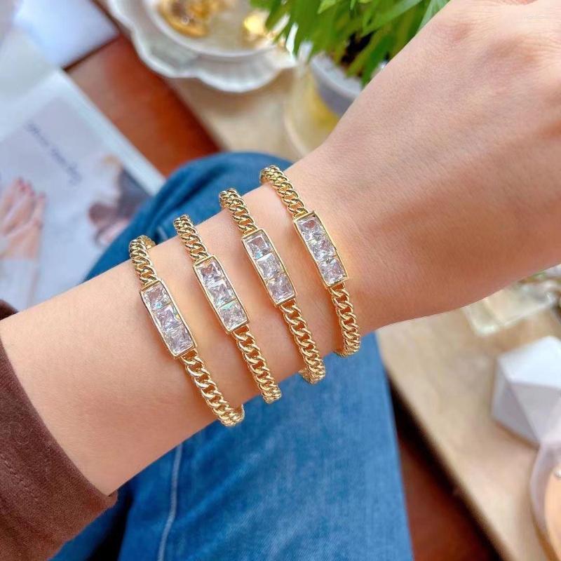 Bangle 3PCS Gold Plating Geometric Chain Open For Women Girls Sparkling Zircon Party Statement Jewellery
Bangle 3PCS Gold Plating Geometric Chain Open For Women Girls Sparkling Zircon Party Statement Jewellery