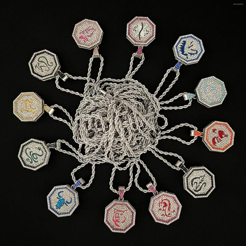 Pendant Necklaces 5Pcs/Lot Jackie Chan Zodiac Sign Adventure Fully-Jewelled Necklace Hip-Hop Styles Treet Joker Titanium
Pendant Necklaces 5Pcs/Lot Jackie Chan Zodiac Sign Adventure Fully-Jewelled Necklace Hip-Hop Styles Treet Joker Titanium