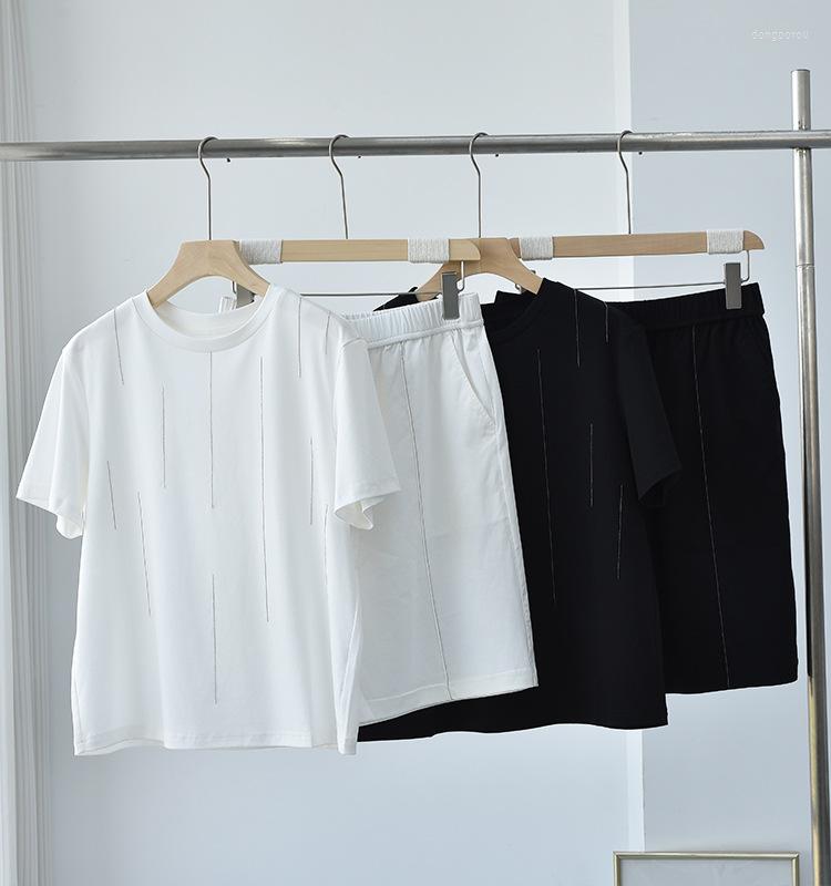 Women' Tracksuits Women Set O-Neck Short Sleeve Tshirt And Elastic High Waist Casual Shorts Pants
Women' Tracksuits Women Set O-Neck Short Sleeve Tshirt And Elastic High Waist Casual Shorts Pants