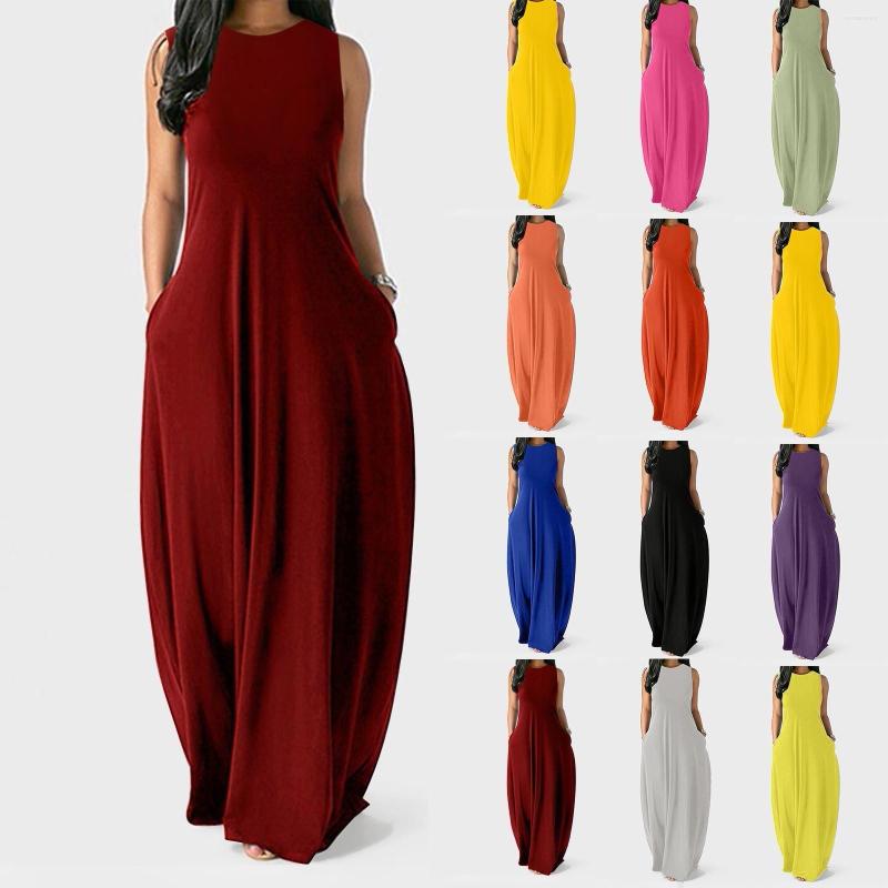 Casual Dresses Women Vintage Sleeveless Dress 2023 Summer Elegant O Neck Cotton Pockets Maxi Female Loose Sundress Long Vestidos, Blue
Casual Dresses Women Vintage Sleeveless Dress 2023 Summer Elegant O Neck Cotton Pockets Maxi Female Loose Sundress Long Vestidos, Blue