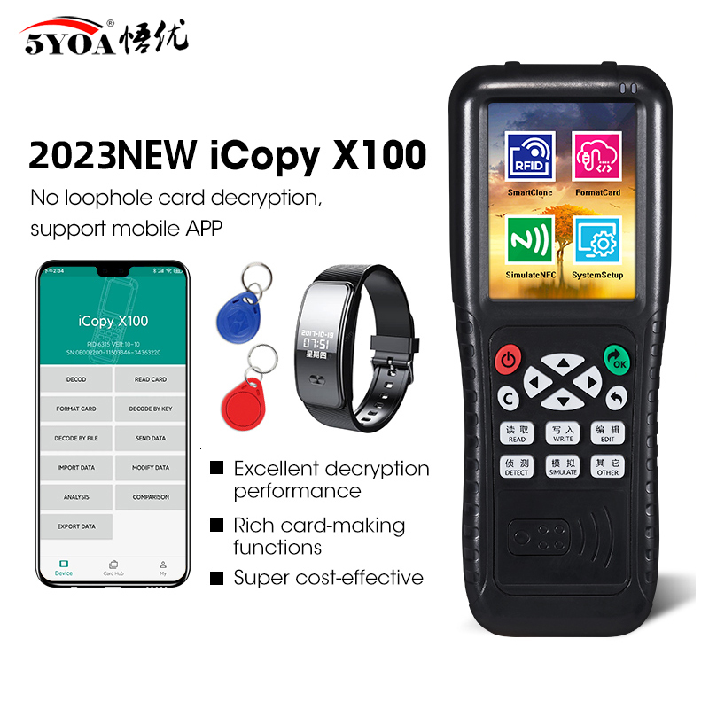 Access Control Card Reader Icopy Rfid Copier Met Volledige Decode Functie Smart Key 3 5 8 Engels Versie Nieuwste Nfc Ic Id Duplicator reader Writer 230412
Access Control Card Reader Icopy Rfid Copier Met Volledige Decode Functie Smart Key 3 5 8 Engels Versie Nieuwste Nfc Ic Id Duplicator reader Writer 230412