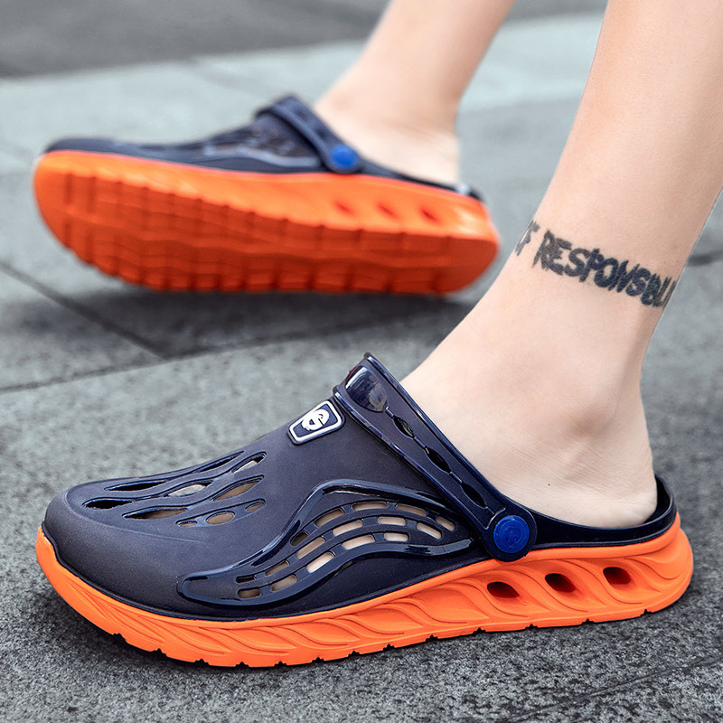 Sandals Summer Comfortable Men's Garden Clogs Male Outdoor EVA Injection Clogs Casual Sandal Men Beach Slippers Water Shoes Pool Sandals 230413, Black-green
Sandals Summer Comfortable Men's Garden Clogs Male Outdoor EVA Injection Clogs Casual Sandal Men Beach Slippers Water Shoes Pool Sandals 230413, Black-green